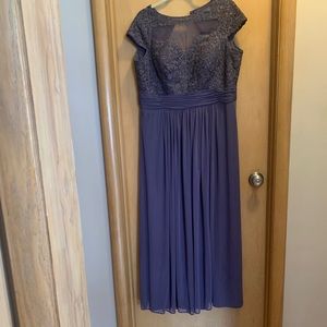 Alex Evenings Mother of the Bride Dress Purple long